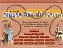 Tablet Screenshot of pnscarmo.org.br